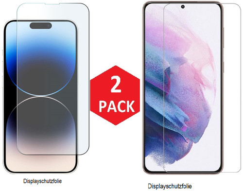 Schutzglas samsung galaxy - 2x,